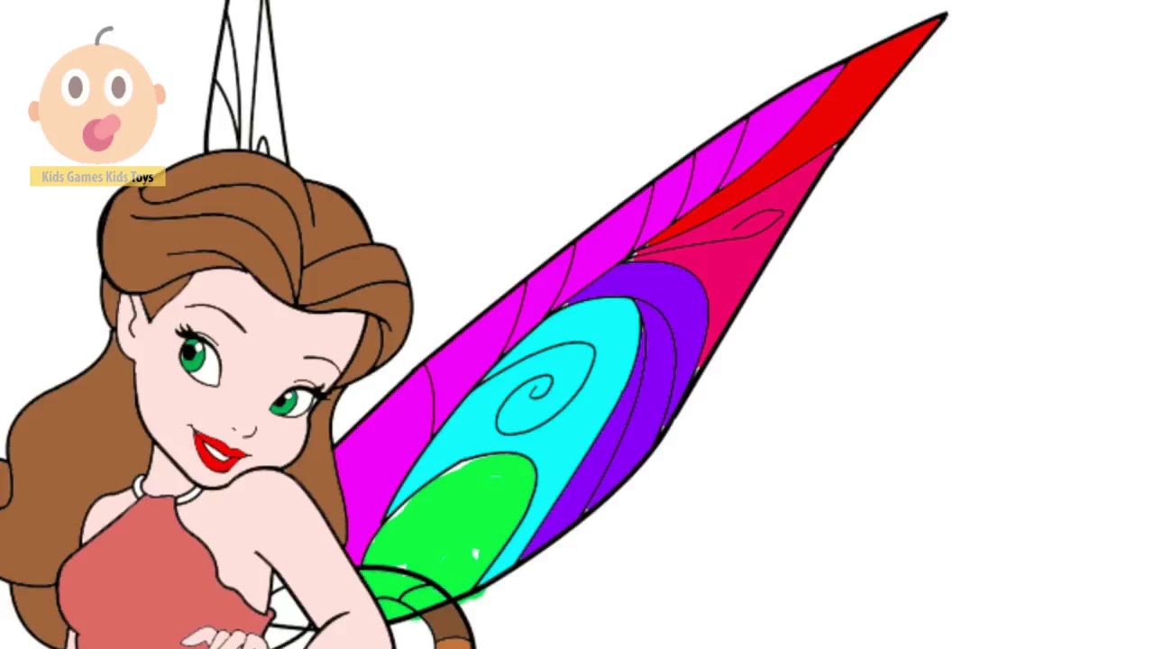 1280x720 how to draw rosetta disney fairies tinkerbell for kids coloring