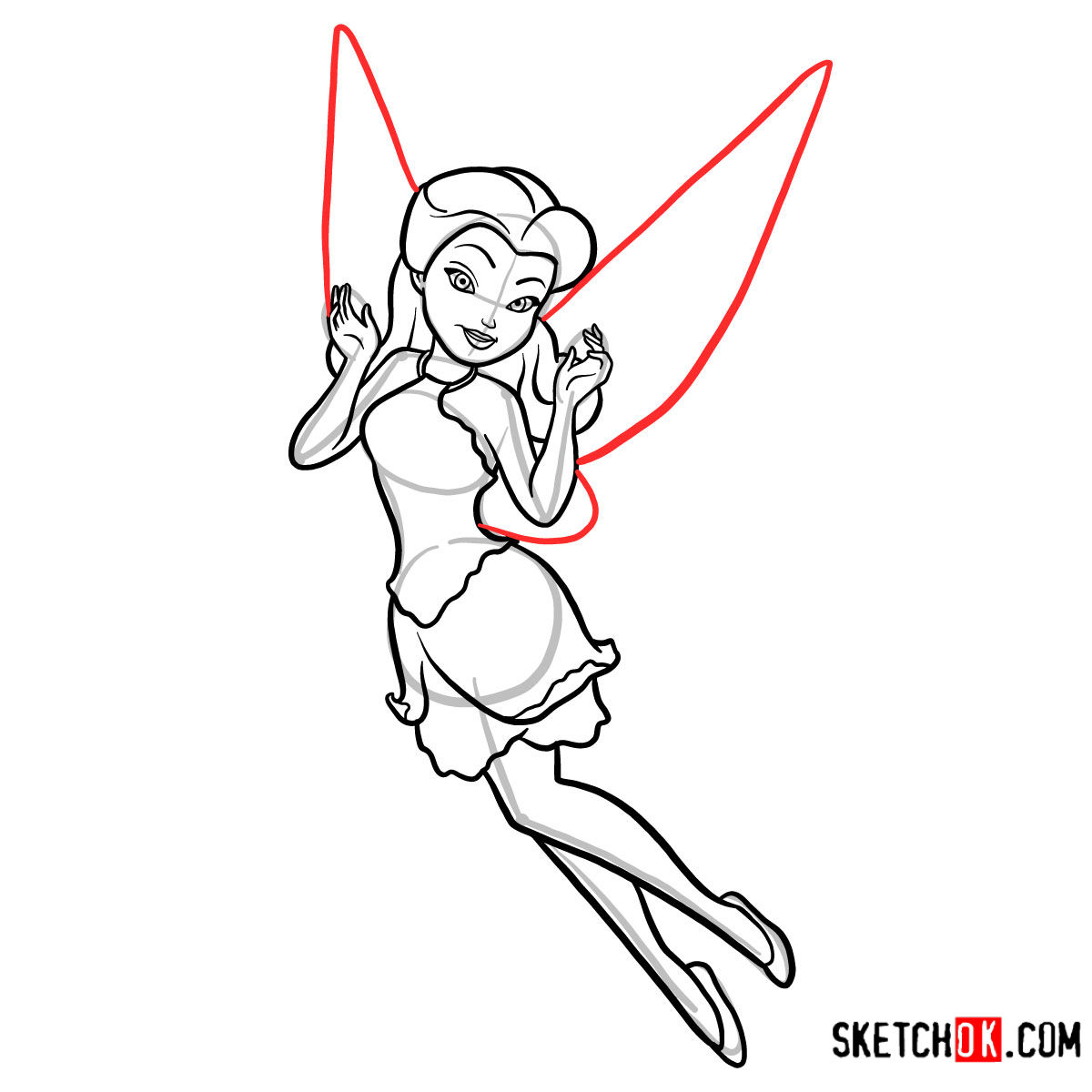 1200x1200 how to draw rosetta the garden fairy disney fairies