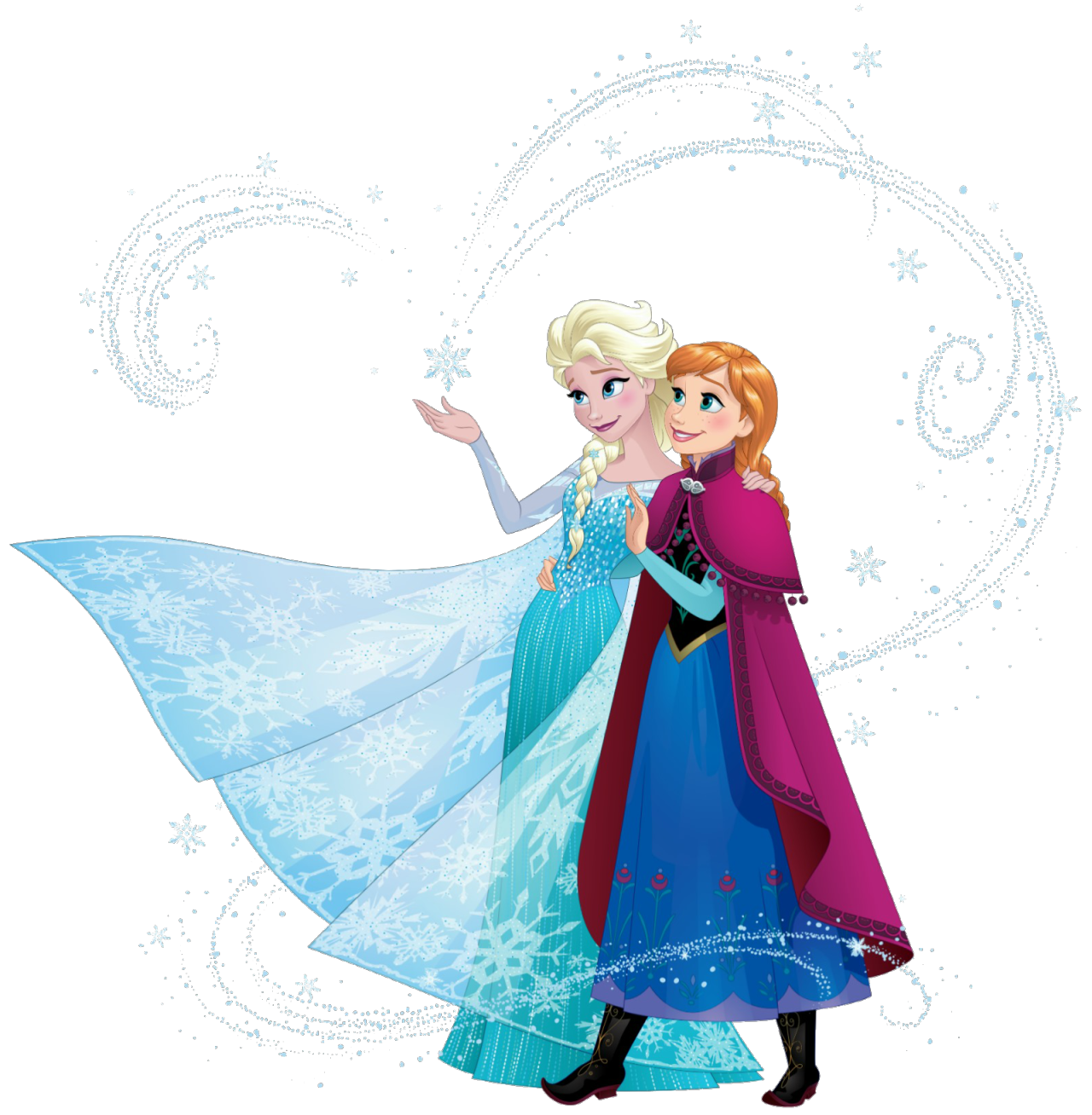 1280x1308 Frozen Elsa And Anna Transparent Png Clipart Free Download
