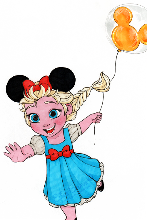 500x746 Drawing Disney My Art Disneyland Minnie Frozen Elsa Promarkers