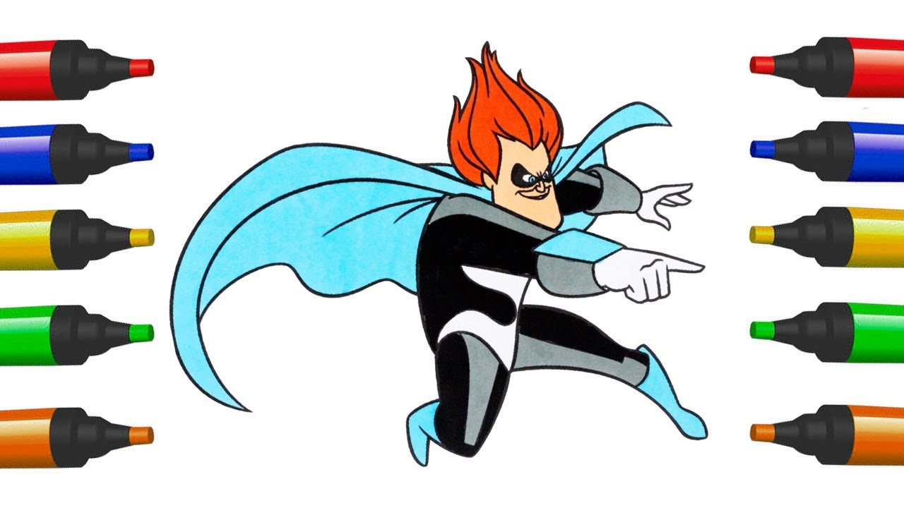 1280x720 How To Draw Disney Infinity The Incredibles For Kids Coloring
