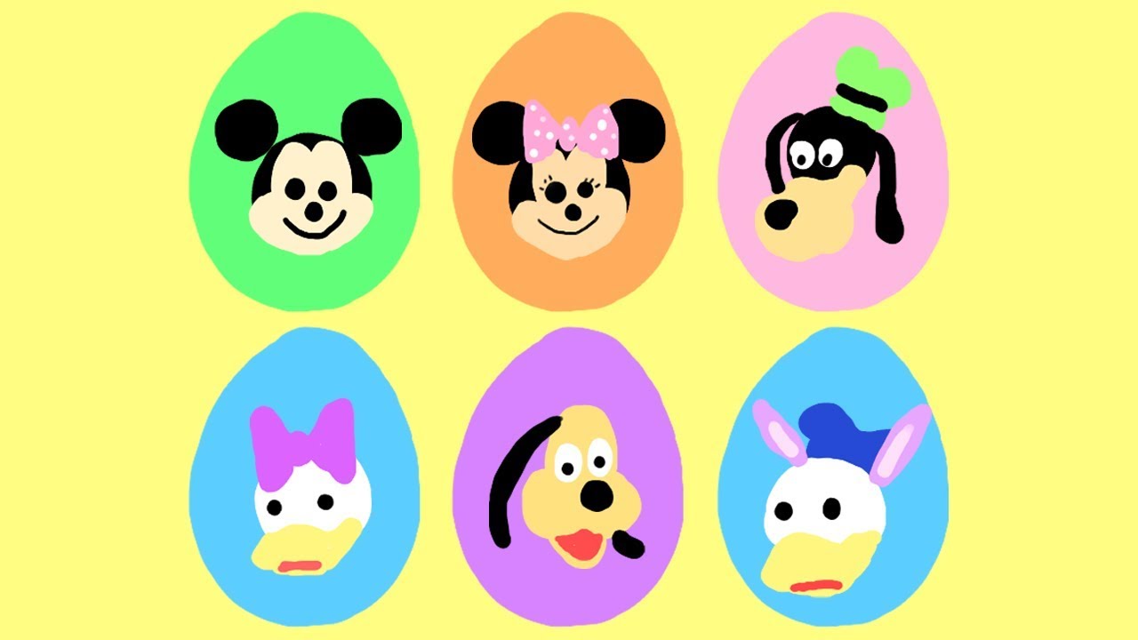 1280x720 Mickey Mouse Clubhouse Easter Eggs Drawing