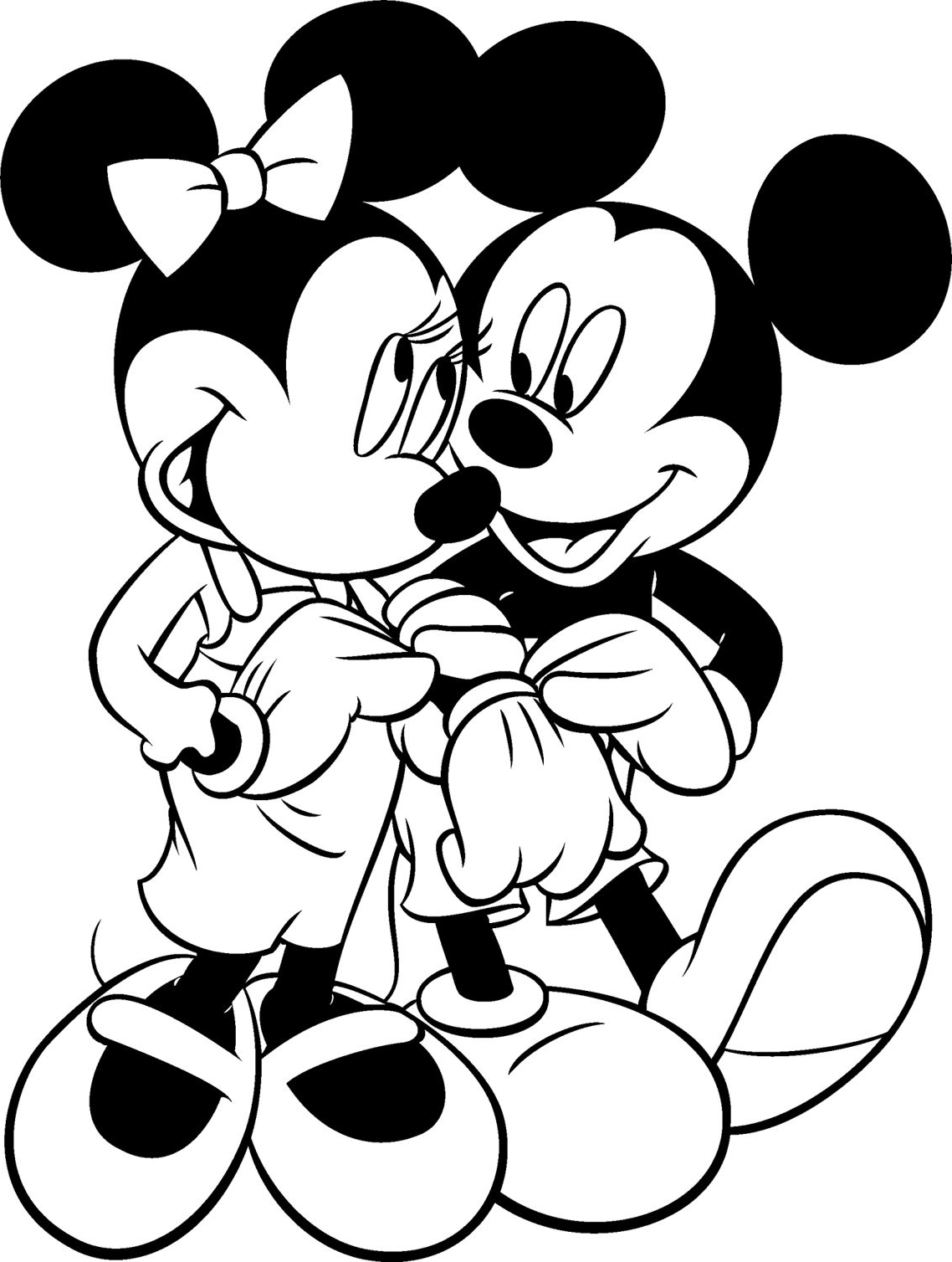 1138x1508 Mickey Mouse Coloring Pictures Color Drawing To Print