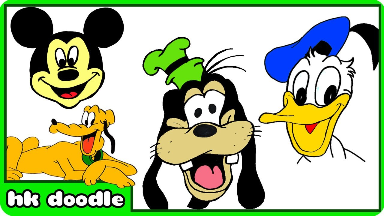 1280x720 Mickey Mouse Drawing For Kids How To Draw Disney Mickey Mouse