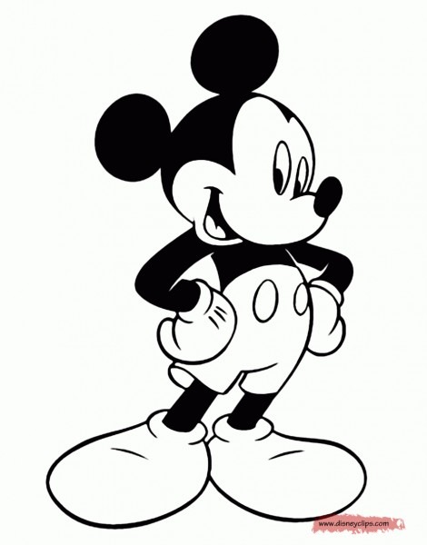 470x600 Mickey Mouse Drawing Pages