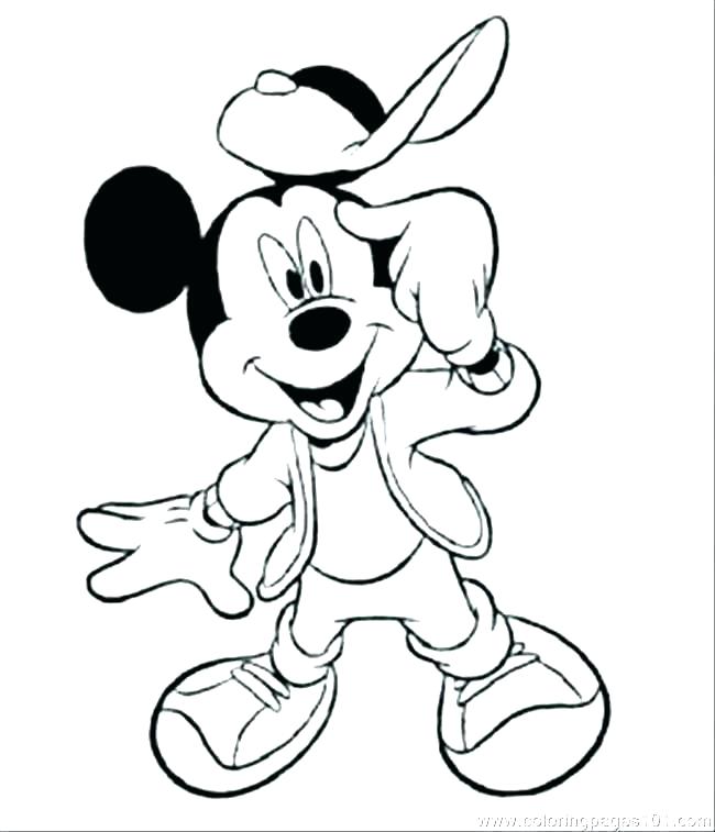 650x757 Printable Coloring Pages Mickey Mouse Coloring Pages Of Mickey