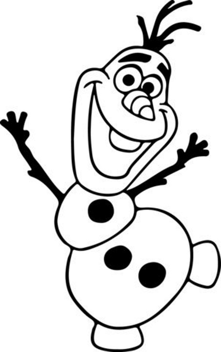 453x720 Olaf Drawing For Free Download