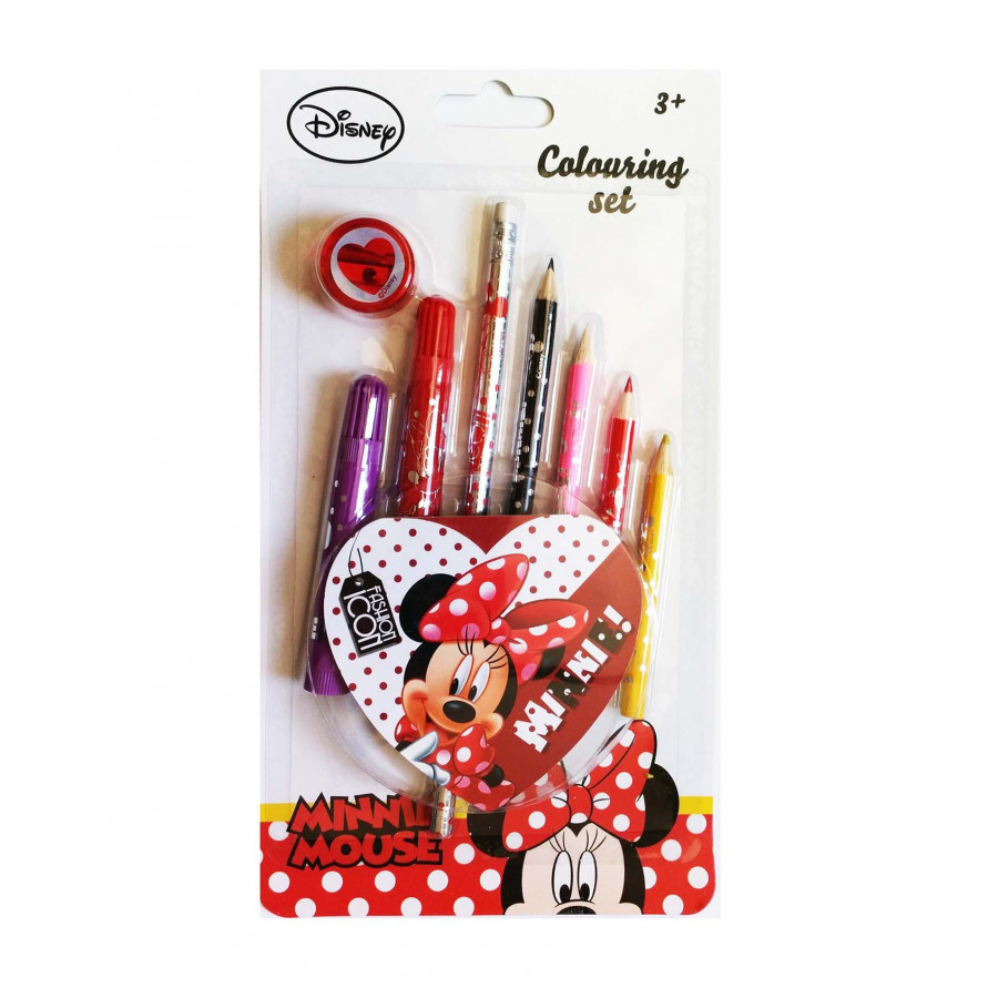 900x900 Disney Minnie Mouse School Kit For Drawing With Notebook