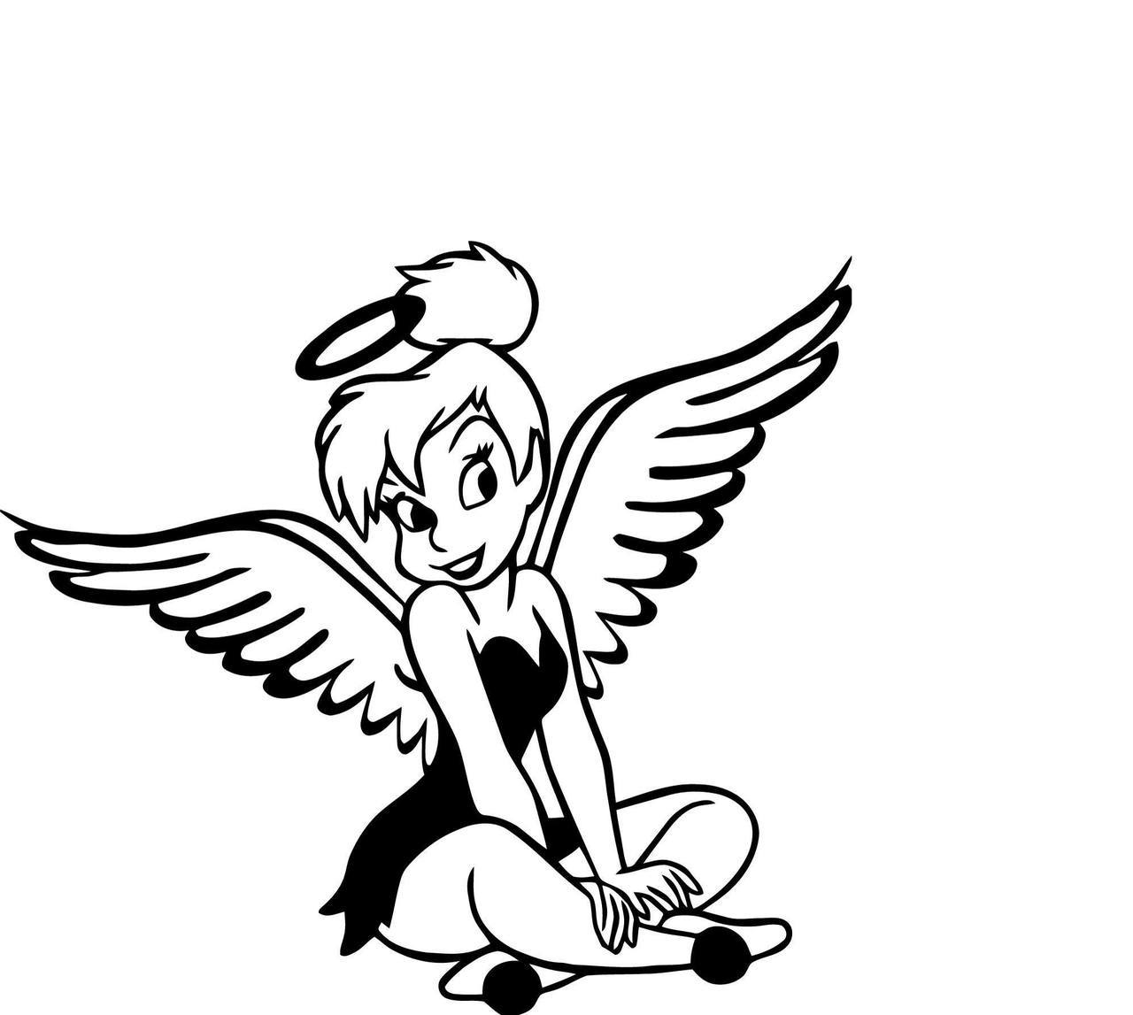 1280x1147 Disney Peter Pan Angel Tinkerbell