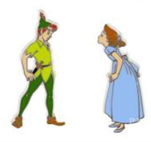 522x494 Disney Pin Peter Pan Wendy