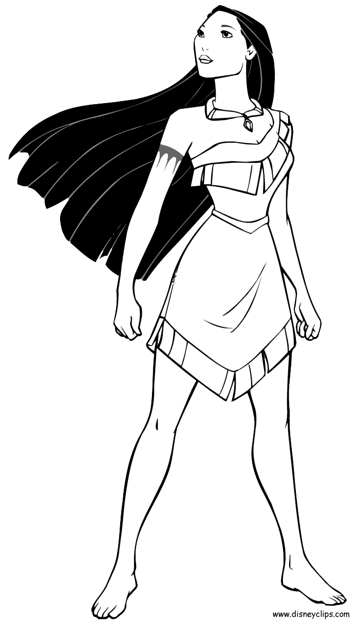 697x1218 free princess pocahontas coloring pages