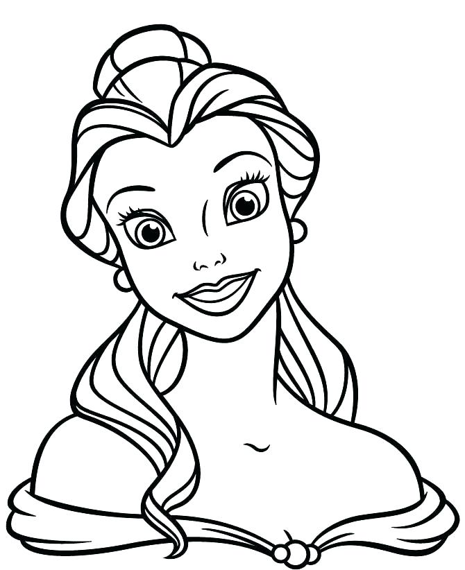 670x822 Disney Princess Belle Coloring Pages Dr Schulz