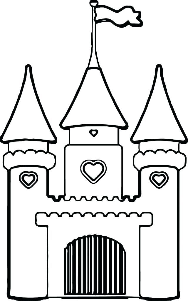 640x1024 Disney Castle Coloring