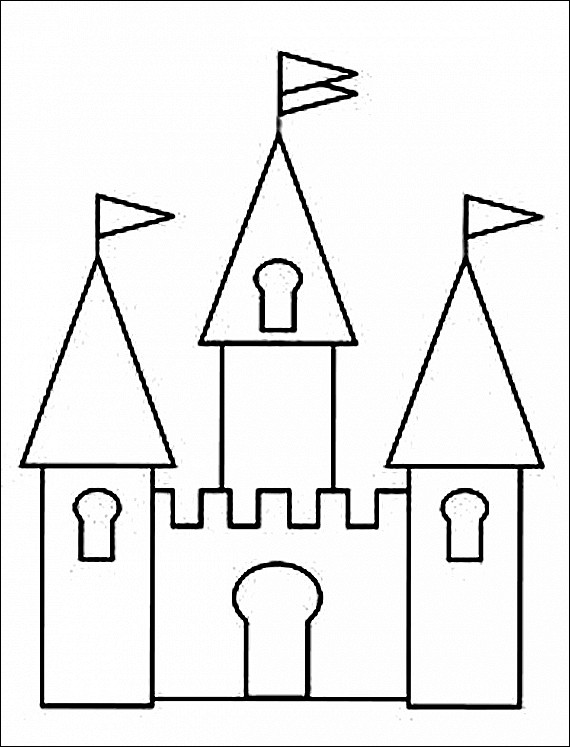 570x747 Disney Princess Castle Coloring Pages Free Coloring Sheets