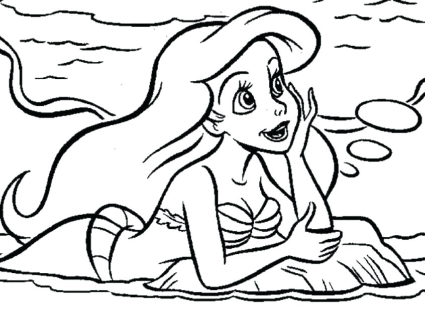 846x632 Disney Ariel Coloring Pages Coloring Online Part Disney Princess