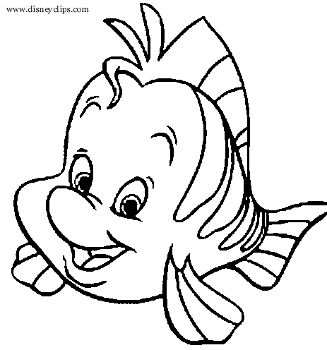 463x496 Disney Princess Ariel And Flounder Coloring Pages