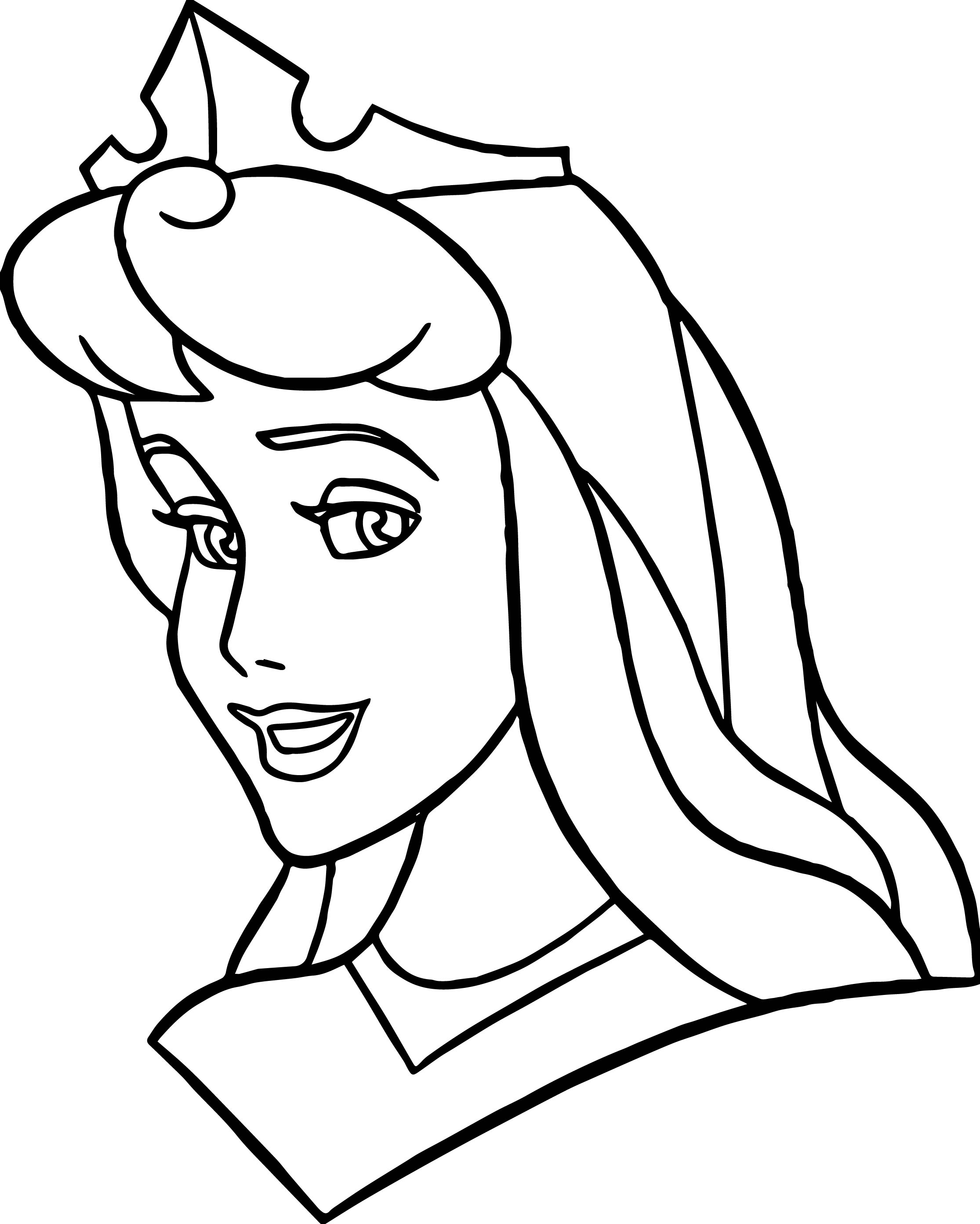2230x2784 Disney Princess Sleeping Beauty Face Coloring