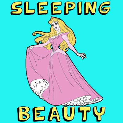 400x400 How To Draw Sleeping Beauty With Step