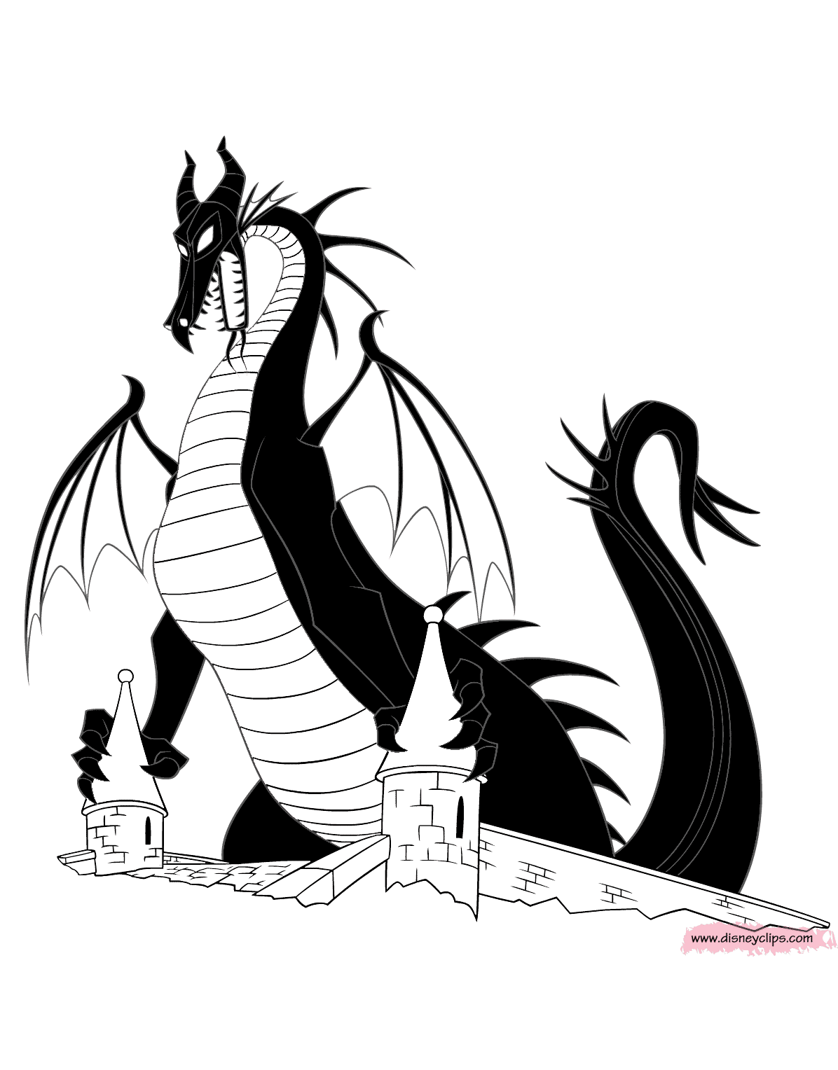 1196x1528 Maleficent Dragon Coloring Pages Sleeping Beauty Coloring Pages