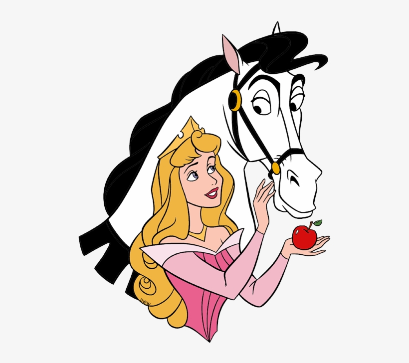 820x728 Sleeping Beauty And Horse