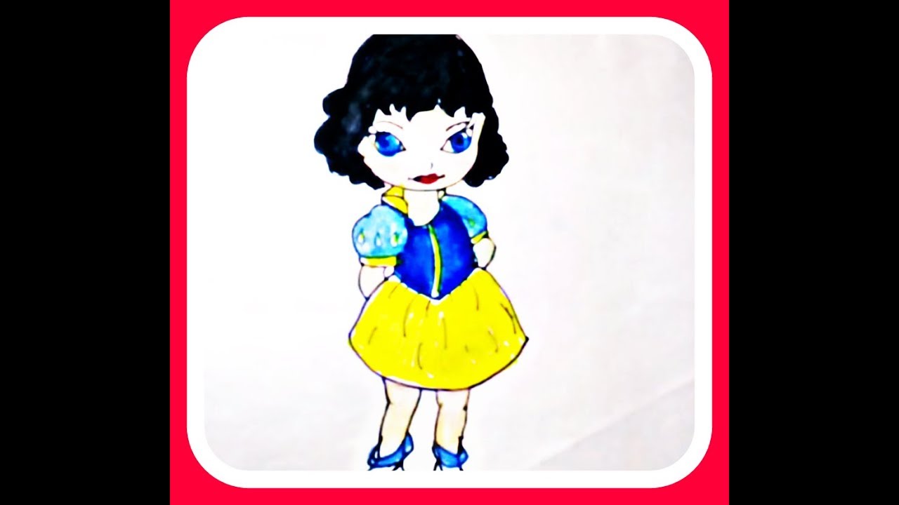 1280x720 how to draw snow white disney princess baby snow white