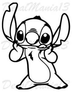 237x300 Lilo And Stitch Disney Stitch Vinyl Sticker Decal Car Truck Wall