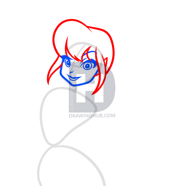 726x720 how to draw fawn from disney pixies, step