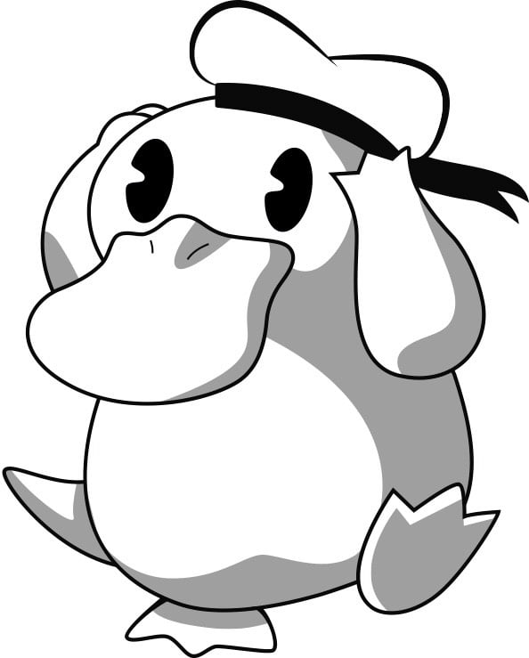 594x739 Psyduck Retro Disney Style