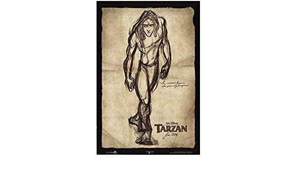 600x350 tarzan authentic x original movie poster rolled fine
