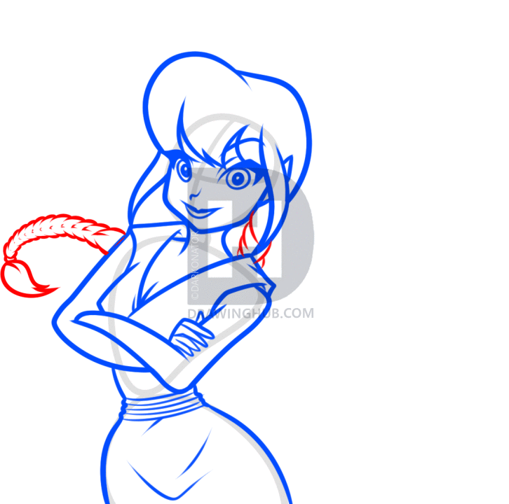 726x720 How To Draw Fawn From Disney Pixies, Step