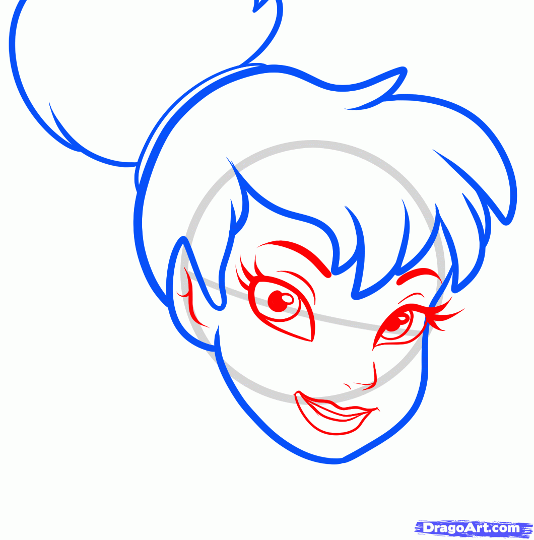 1060x1072 How To Draw Tinkerbell Easy, Step