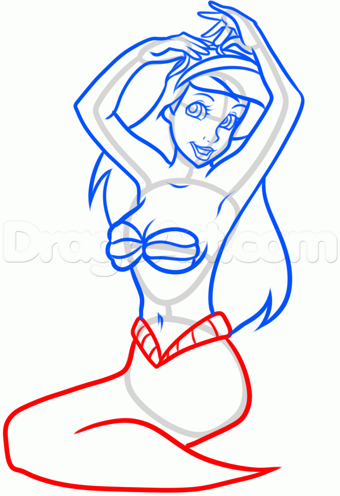 686x999 Learn How To Draw Pin Up Ariel, Disney Princesses, Cartoons, Draw