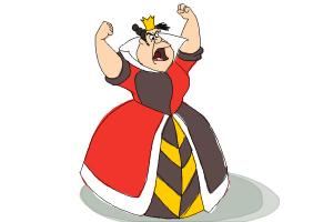 300x200 How To Draw Queen Of Hearts, Disney Villain