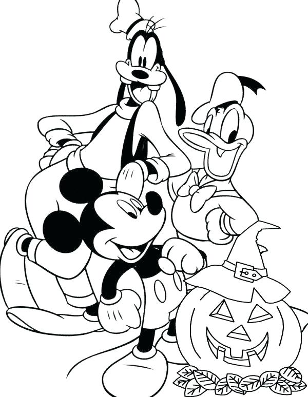 600x774 Coloring Pages To Print Printable Book Halloween Disney Disneyland