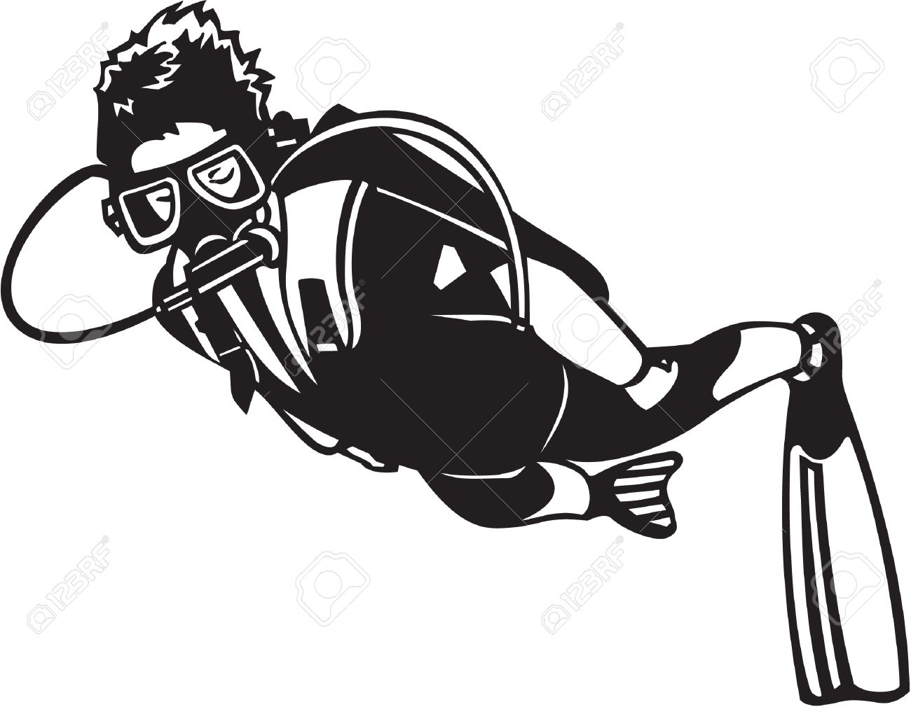 1300x1010 Diving Clipart Scuba Diver