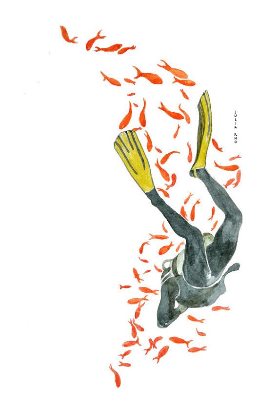 570x838 scuba diving art in scuba tattoo