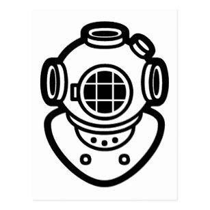 307x307 Diving Helmet Postcards Zazzle