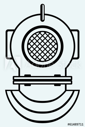 336x500 Old Diving Helmet