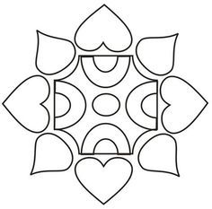 236x233 Printable Design Patterns Rangoli Design Coloring Printable