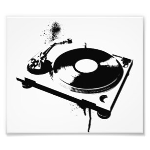 307x307 Dj Turntable Art Wall
