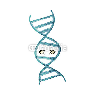 400x400 Retro Illustration Style Cartoon Dna Strand Buy Photos Ap