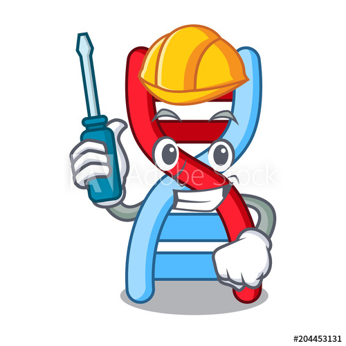 500x500 Automotive Dna Molecule Mascot Cartoon