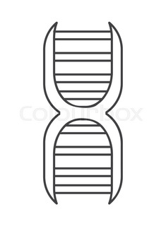 235x320 dna icon simple illustration of dna stock vector colourbox