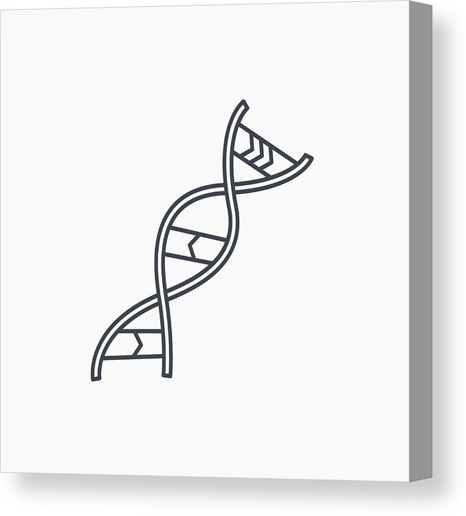 678x750 Dna Icon Genetic Structure Sign Canvas Print Canvas Art