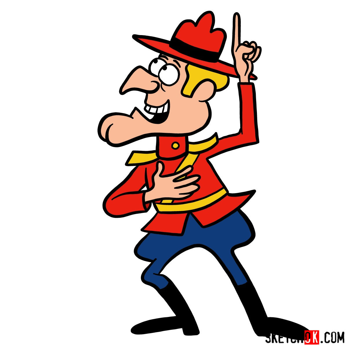 1200x1200 How To Draw Dudley Do Right