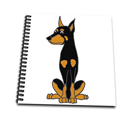 425x386 funny cute doberman pinscher puppy dog art