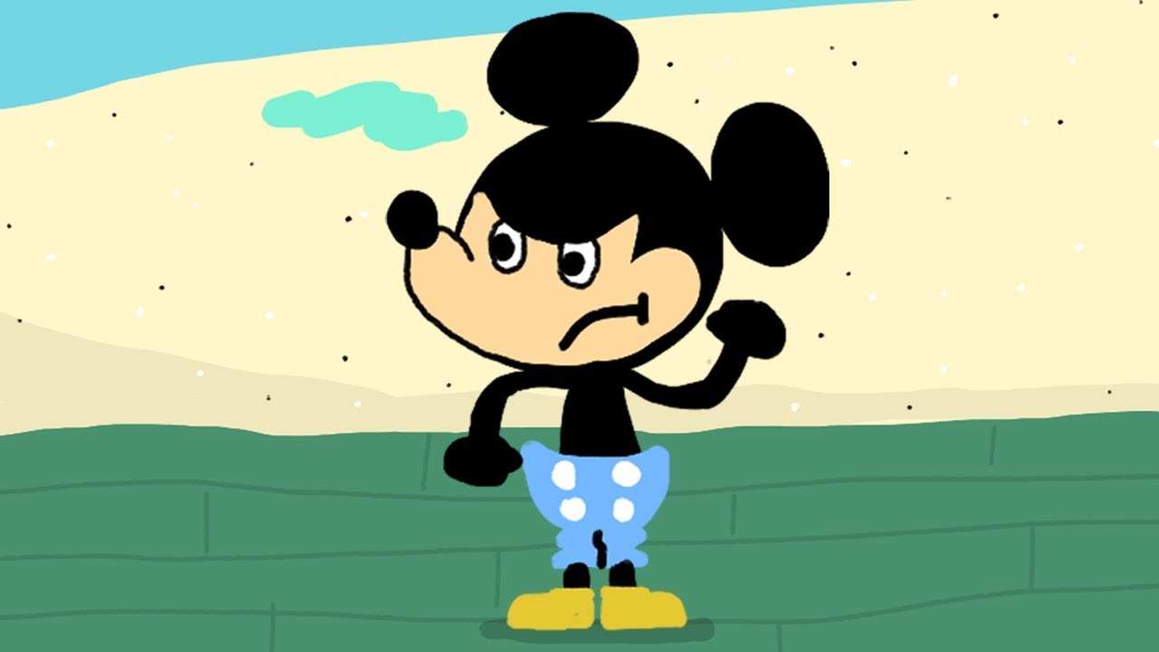 1280x720 mickey mouse docs and beach drawing