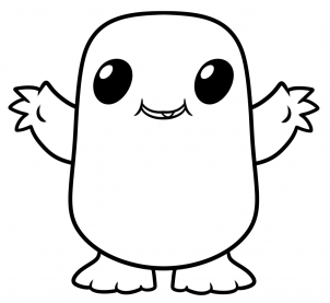 302x277 How To Draw Adipose From Doctor Who, Step
