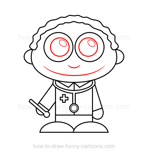 500x522 How To Draw A Doctor