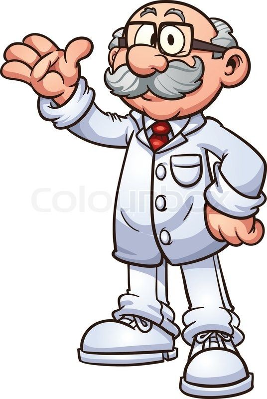 536x800 Cartoon Doctor Vector Clip Art Illustration With Simple Gradients